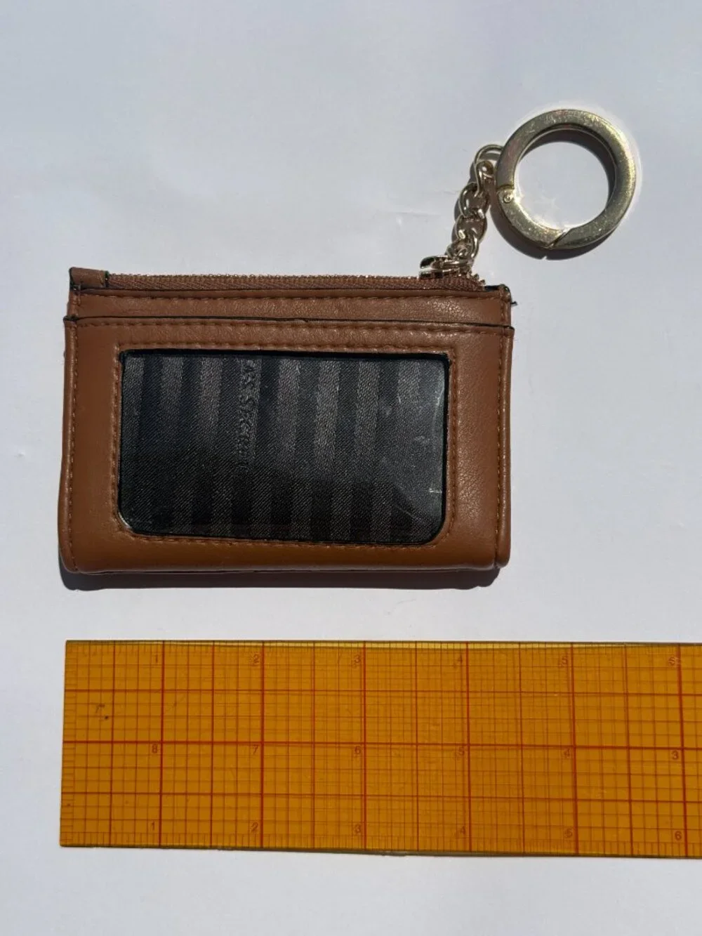 Victoria's Secret Quilted Zip Card Wallet in Camel Brown - Picture 3 of 6